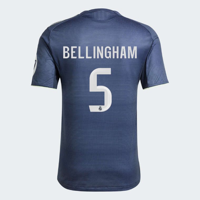 Real Madrid Away BELLINGHAM 5 Jersey 25-26 (Player Version)