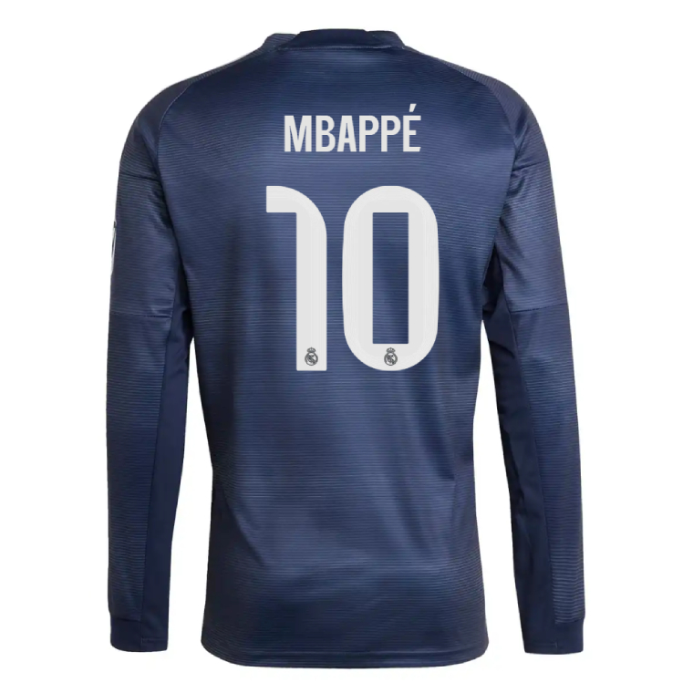 Real Madrid Away MBAPPÉ 10 Long Sleeve Jersey 25-26