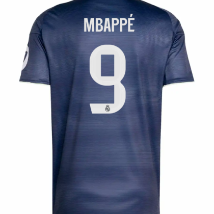 Real Madrid Away Mbappé 9 Jersey 25-26