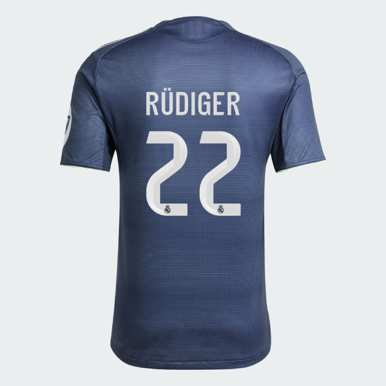 Real Madrid Away RÜDIGER 22 Jersey 25-26 (Player Version)