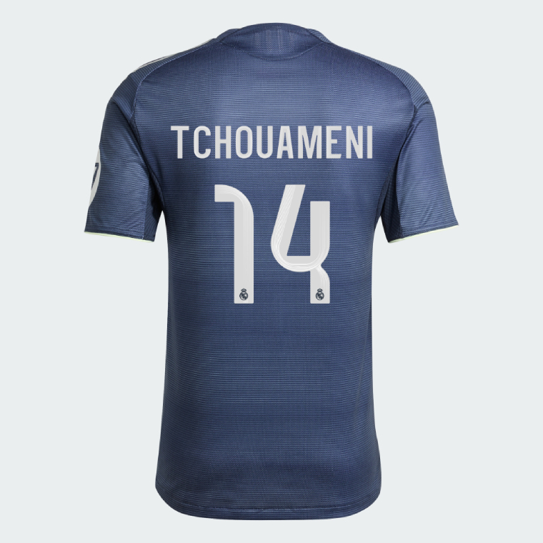 Real Madrid Away TCHOUAMENI 14 Jersey 25-26 (Player Version)