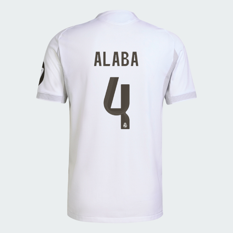 Real Madrid Home ALABA 4 Jersey 25-26 (Player Version)