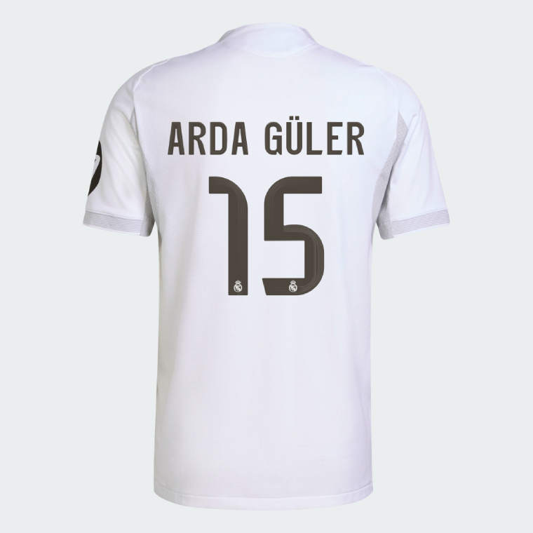 Real Madrid Home ARDA GÜLER 15 Jersey 25-26 (Player Version)