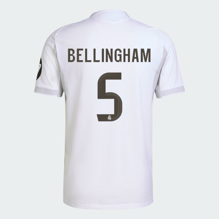 Real Madrid Home BELLINGHAM 5 Jersey 25-26 (Player Version)