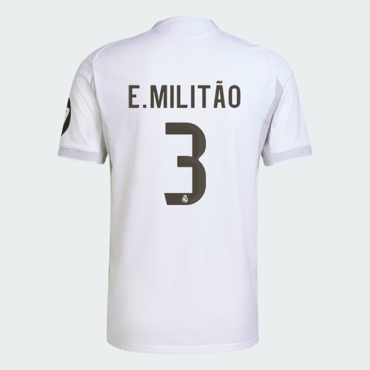 Real Madrid Home E. MILITÃO 3 Jersey 25-26 (Player Version)