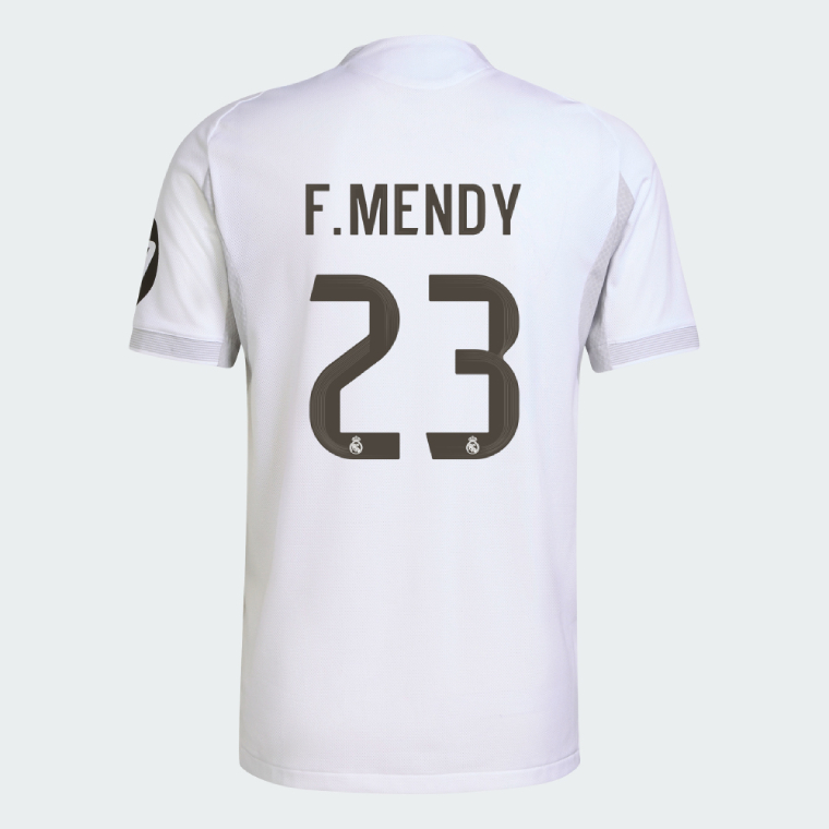 Real Madrid Home F. MENDY 23 Jersey 25-26 (Player Version)