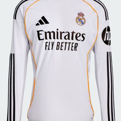 Real Madrid Home Long Sleeve Jersey 25-26