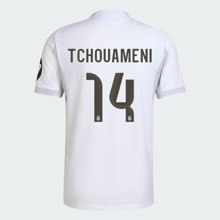 Real Madrid Home TCHOUAMENI 14 Jersey 25-26 (Player Version)