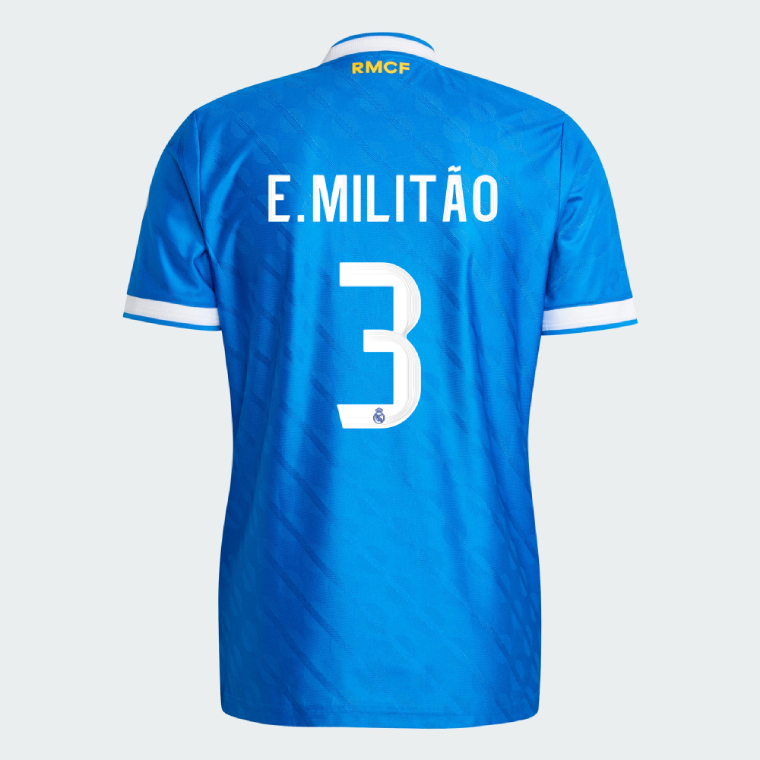 Real Madrid Third E. MILITÃO 3 Jersey 25-26 (Player Version)