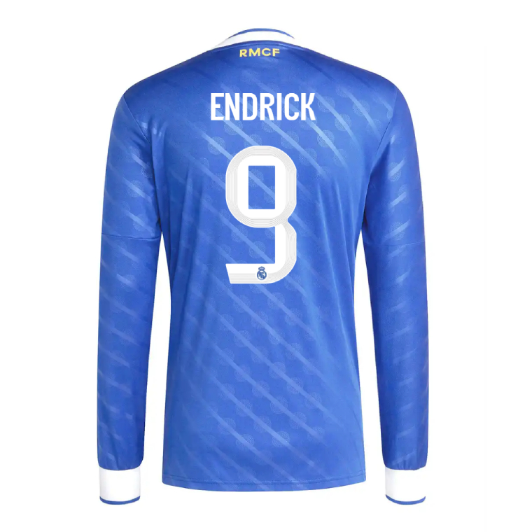 Real Madrid Third ENDRICK 9 Long Sleeve Jersey 25-26