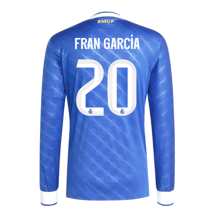 Real Madrid Third FRAN GARCÍA 20 Long Sleeve Jersey 25-26