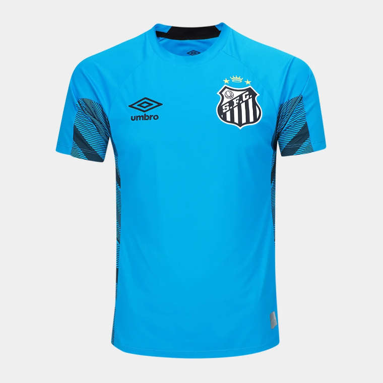 Santos FC Goalkeeper Jersey Blue+Black 25-26