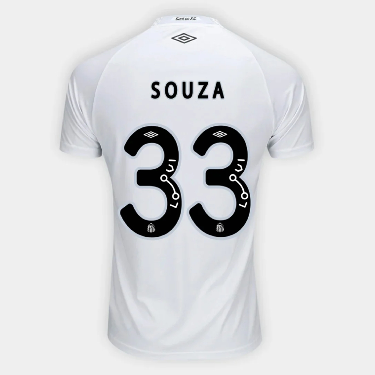 Santos FC Home SOUZA 33 Jersey 25-26