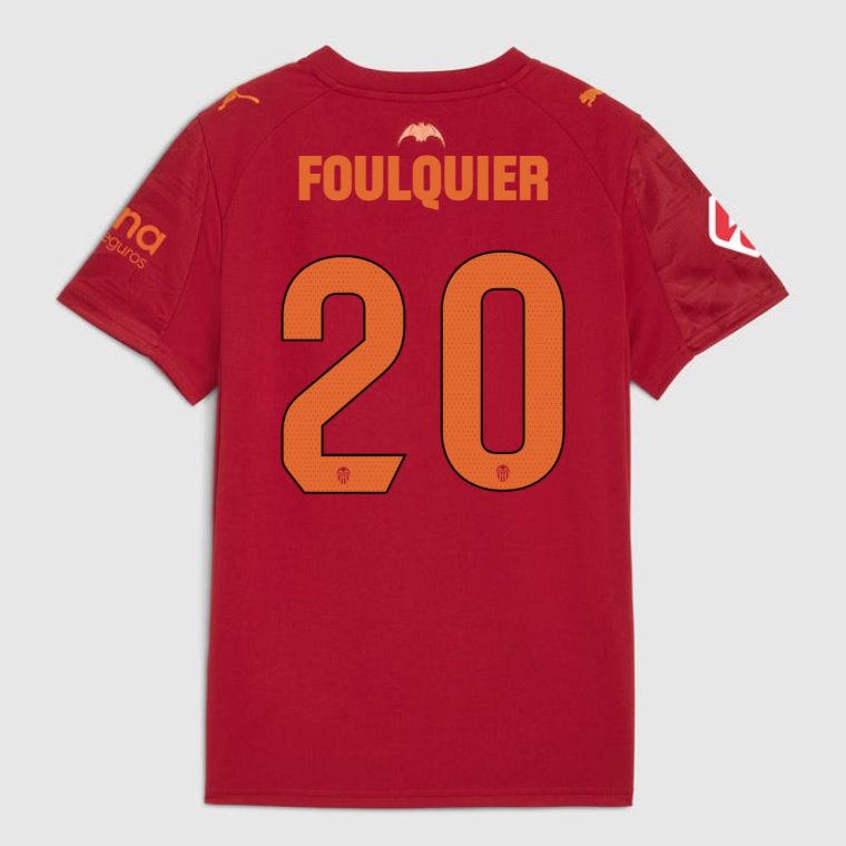 Valencia CF Away FOULQUIER 20 Jersey 25-26