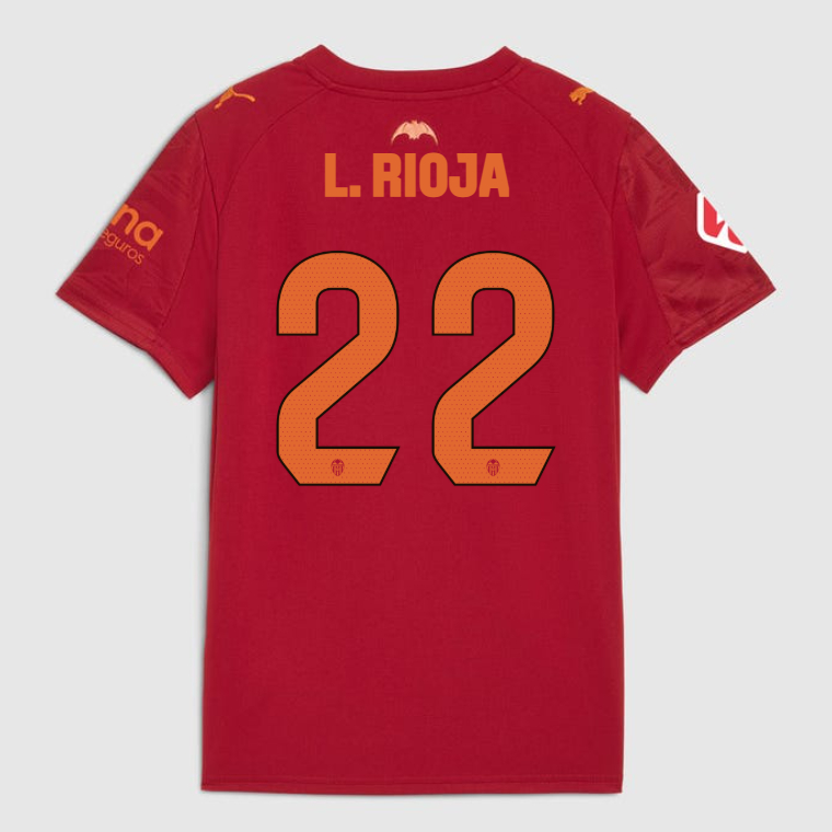 Valencia CF Away L. RIOJA 22 Jersey 25-26