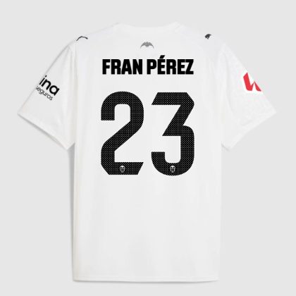 Valencia CF Home FRAN PÉREZ 23 Jersey 25-26