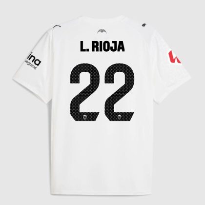 Valencia CF Home L. RIOJA 22 Jersey 25-26