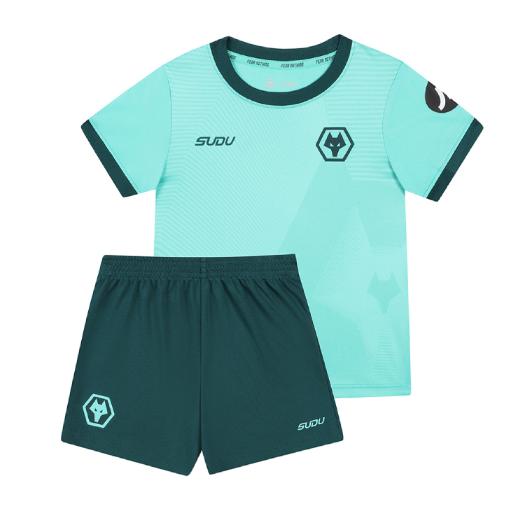 Wolverhampton Wanderers Away Jersey Kids Kit 25-26