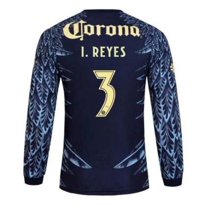 Club América Away I. REYES 3 Long Sleeve Jersey 25-26