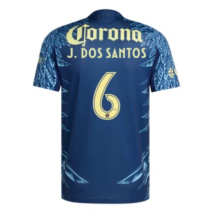 Club América Away J. DOS SANTOS 6 Jersey 25-26 (Player Version)