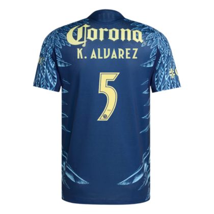 Club América Away K. ALVAREZ 5 Jersey 25-26 (Player Version)