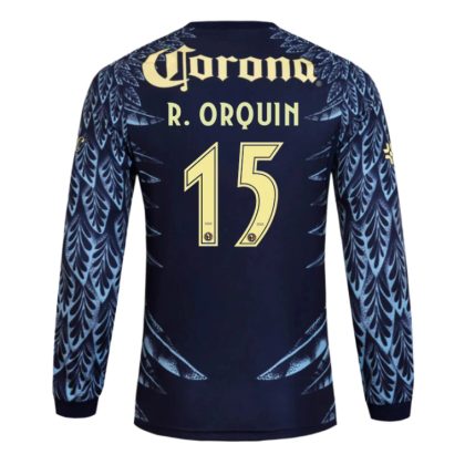Club América Away R. ORQUIN 15 Long Sleeve Jersey 25-26