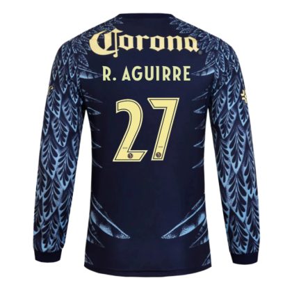 Club América Away R.AGUIRRE 27 Long Sleeve Jersey 25-26