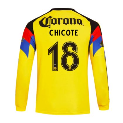 Club América Home CHICOTE 18 Long Sleeve Jersey 25-26