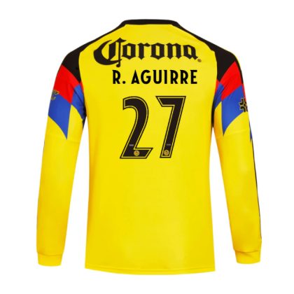 Club América Home R.AGUIRRE 27 Long Sleeve Jersey 25-26