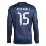 Real Madrid Away ARDA GÜLER 15 Long Sleeve Jersey 25-26