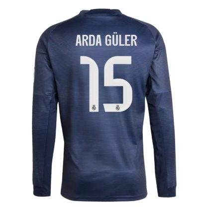 Real Madrid Away ARDA GÜLER 15 Long Sleeve Jersey 25-26