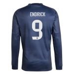 Real Madrid Away ENDRICK 9 Long Sleeve Jersey 25-26