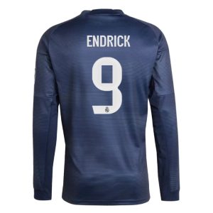 Real Madrid Away ENDRICK 9 Long Sleeve Jersey 25-26