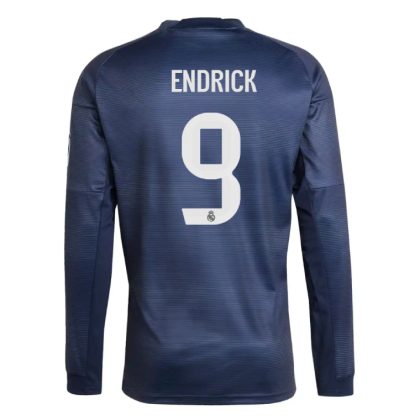Real Madrid Away ENDRICK 9 Long Sleeve Jersey 25-26