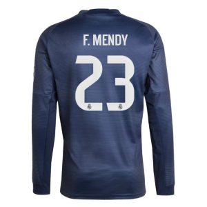 Real Madrid Away F. MENDY 23 Long Sleeve Jersey 25-26