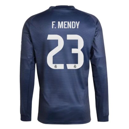 Real Madrid Away F. MENDY 23 Long Sleeve Jersey 25-26