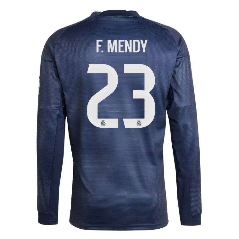 Real Madrid Away F. MENDY 23 Long Sleeve Jersey 25-26