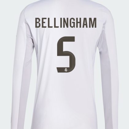 Real Madrid Home Bellingham 5 Long Sleeve Jersey 25-26
