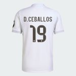 Real Madrid Home D. CEBALLOS 19 Jersey 25-26 (Player Version)