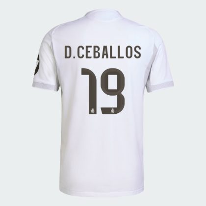 Real Madrid Home D. CEBALLOS 19 Jersey 25-26 (Player Version)