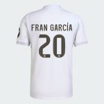 Real Madrid Home FRAN GARCÍA 20 Jersey 25-26 (Player Version)