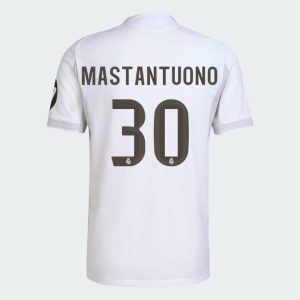 Real Madrid Home MASTANTUONO 30 Jersey 25-26 (Player Version)