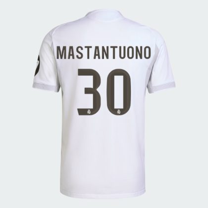 Real Madrid Home MASTANTUONO 30 Jersey 25-26 (Player Version)