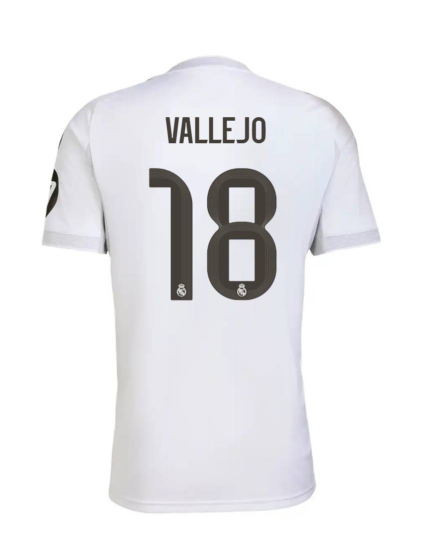Real Madrid Home Vallejo 18 Jersey 25-26