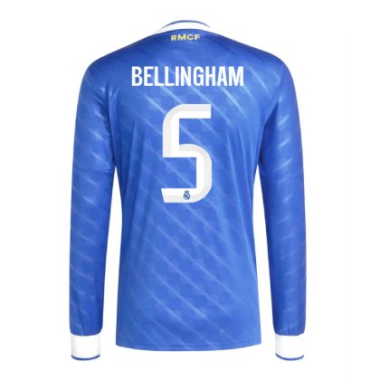 Real Madrid Third BELLINGHAM 5 Long Sleeve Jersey 25-26
