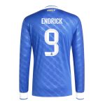Real Madrid Third ENDRICK 9 Long Sleeve Jersey 25-26