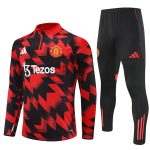 Manchester United Red Black Camouflage Training Suit Kit 25-26