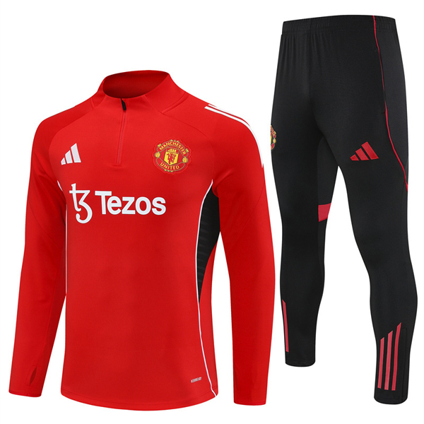 Manchester United Red Training Suit Kit 25-26