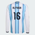 Argentina Home ALMADA 16 World Cup Long Sleeve Jersey 2026 (Player Version)