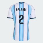 Argentina Home BALERDI 2 World Cup Jersey 2026 (Player Version)